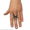 Adjustable Skull Ring With Pewter Finish -Magic Costume Store 34587