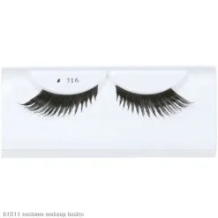 Black Feather Eyelashes With Case