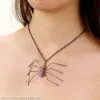 Spider Necklace (Purple) -Magic Costume Store 62148