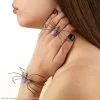 Spider Ring/Bracelet (Light Purple) 1 Spider Ring/Bracelet (Light Purple) -Magic Costume Store 62150