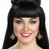 Geisha Ninja Star Earrings -Magic Costume Store 69357