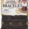 Steampunk Leather & Gear Bracelet Adult -Magic Costume Store 800491