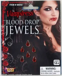 Vampiress Blood Drop Jewel Adult