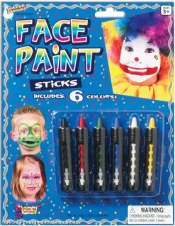 Face Paint Sticks Pack Of 6