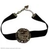 Steampunk Black Velvet Antique Gear Choker Adult -Magic Costume Store 800700