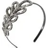 Vintage Hollywood Headband With Leaf Rhinestone Design -Magic Costume Store 802813