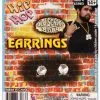 Hip Hop Faux Diamond Stud Earrings -Magic Costume Store 804543