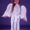 Angel White Velvet Toddler Costume